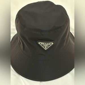 Prada black bucket hat